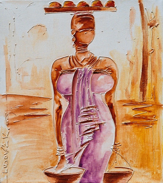 La femme en violet (2002) 60x55cm �